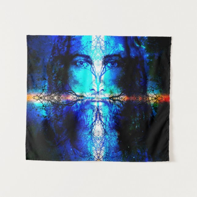Tenture Tapete de Parede Jesus Cristo Árvore da Vida (Devant (Horizontal))
