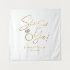 Tapiz Elle a dit Oui ! Fiancés mariage Fond banniè