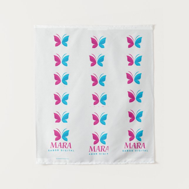 Tenture “Tapiz MARA Digital Glow” (Devant)