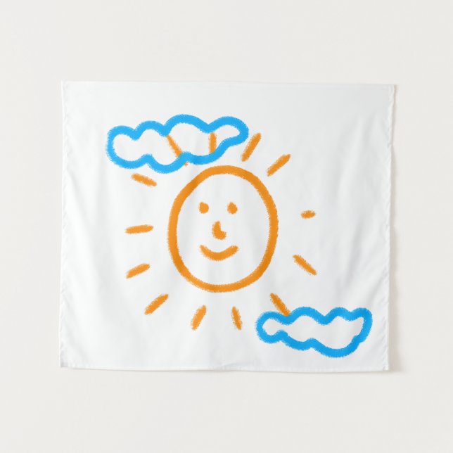 Tenture Télécharger des enfants Dessiner Transformer des e (Devant (Horizontal))