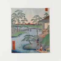 Temple Mokuboji Ukiyo-e Art japonais Vintage