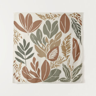 Tenture Terracotta Fleur Sauvage Bohème Rustique Décoratio
