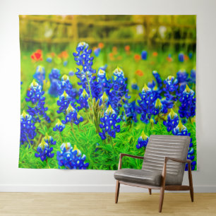 Tenture Texas Bluebonnets Hill Country Fine Art