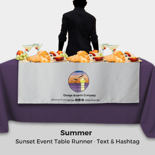 Tenture Texte et Hashtag personnalisés ・ Tissu de table d'