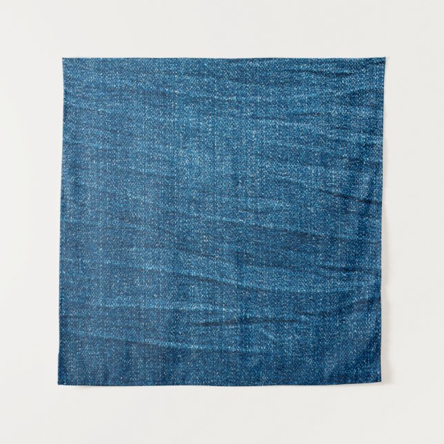 Tenture Texture bleu denim, texture bluejeans (Devant)