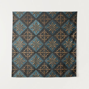 Tenture Texture de bronze avec motif de sculpture.