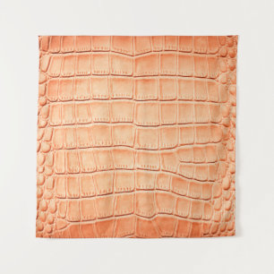 Tenture Texture en cuir de crocodile brun clair