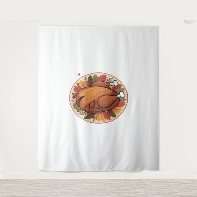 Tenture Thanksgiving Roast Turkey - Festive Holiday Feast (Devant)