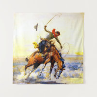 « The Bucker » Art occidental par Charles M Russel