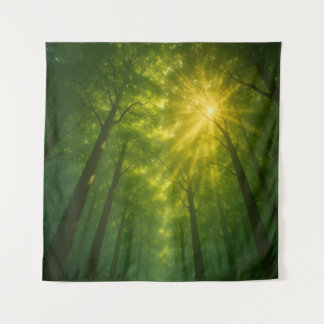 Tenture The Divine Light Path: Cathedral of the Emerald Fo