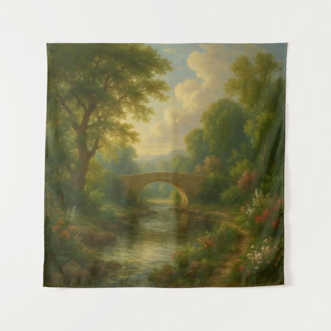 Tenture The Eternal Arch: Romantic Twilight Over the River (Devant)