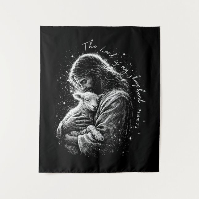 Tenture The Lord is my Shepard. Psalm 23. (Devant)