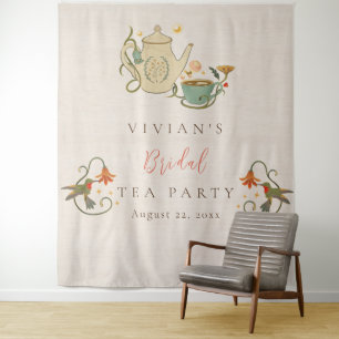 Tenture Thème floral aquarelle Faecore pour Tea Party de m