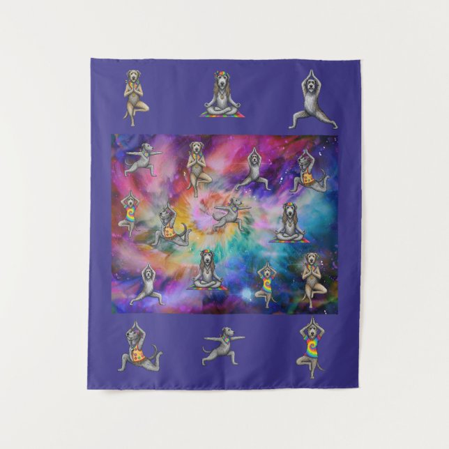 Tenture Tie Dye Irish Wolfhound (Devant)