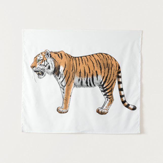 Tenture Tigre (Devant (Horizontal))