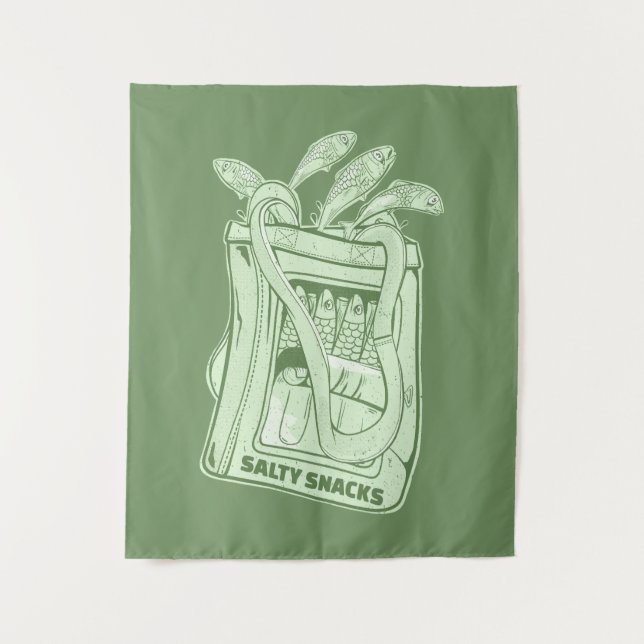 Tenture Tin de sardines salé snack (Devant)