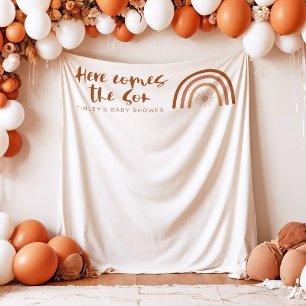 Tenture TINLEY Boho Terracotta Arc-en-ciel Voici le fils
