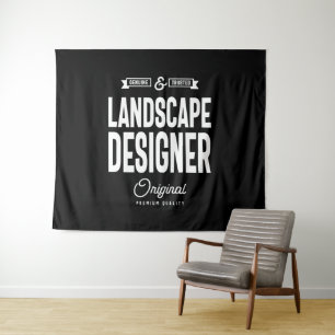 Tenture Titre du travail du concepteur du paysage Cadeau