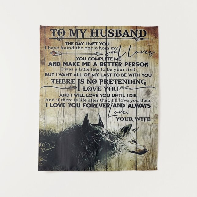 Tenture To My Husband Letter | Best Father's Day Present | (Devant)