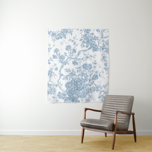 Tenture Toile bleue de Jouy (En situation)