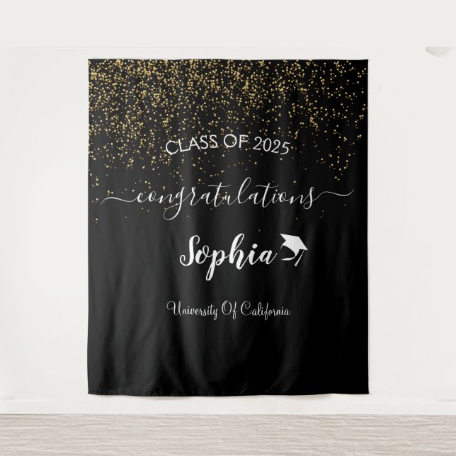 Tenture Toile de fond de fête de remise de diplôme de scén (Devant)