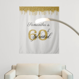 Tenture Toile de fond pour photomaton 60 Soixantième anniv