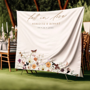 Tenture Tomber dans l'amour Fleur sauvage Mariage Photo Co