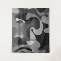 Tons gris abstrait tourbillonnant formes biologiqu