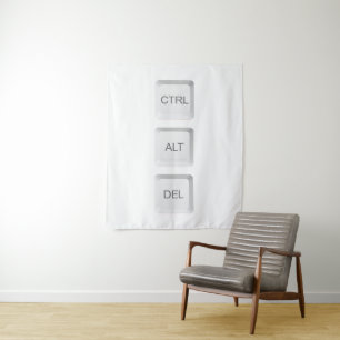 Tenture Touche de clavier d'ordinateur CTRL ALT DEL de Sli