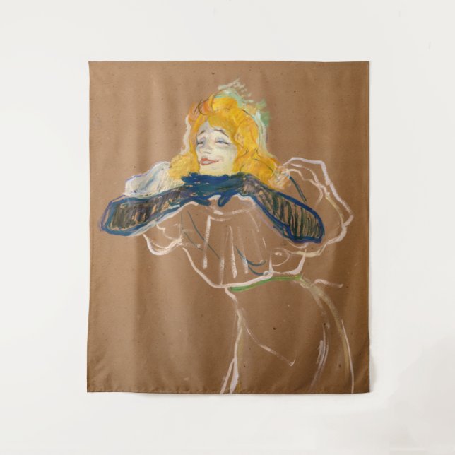 Tenture Toulouse-Lautrec - Yvette Guilbert Singing (Devant)