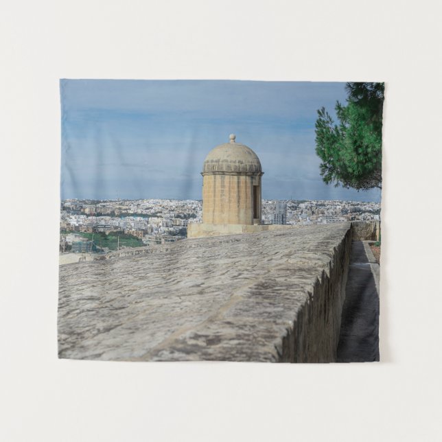 Tenture Tourelle de canon sur les murs de la vieille ville (Devant (Horizontal))