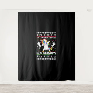 Tenture Tout Ce Que Je Veux Pour Noël Est Un T-Shirt Unico