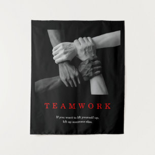 Tenture Travail D'Équipe Motivation Inspiration Citation M