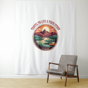 Tenture Travel Real Story Tee — Pas de faux badge de voyag