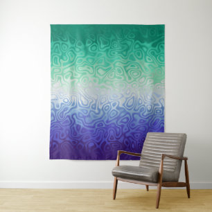 Tenture Trippy Ripply Funky Boho MLM Amour entre hommes Fi
