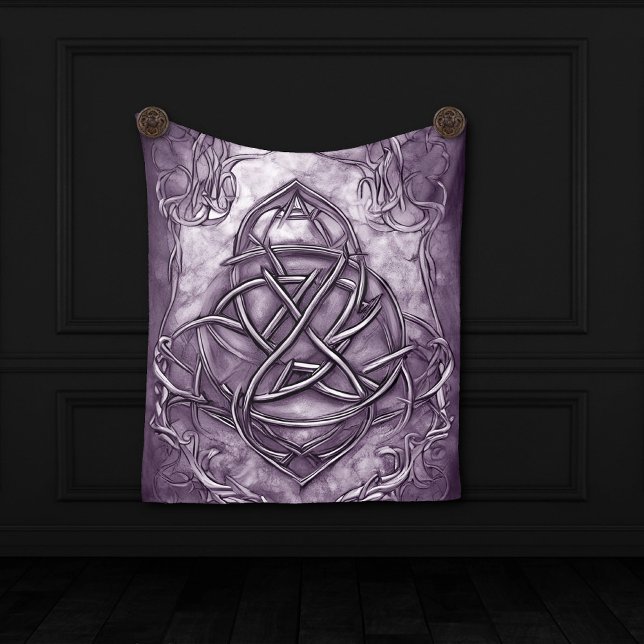 Tenture Triquetra Trinity Knot Lavender Purple Faux Métal (Créateur téléchargé)