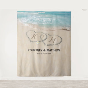 Tenture Tropical Beach Wedding Photo Contexte