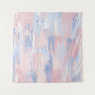 Tenture Trucs de peinture bleu et blanc Abstraits