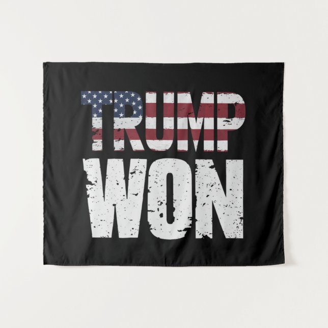 Tenture Trump remporte la 47e élection présidentielle amér (Devant (Horizontal))