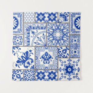 Tenture Tuile en patchwork sans couture avec motifs victor