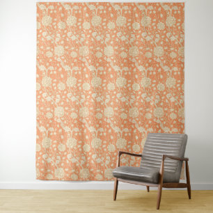 Tenture Tulipe sauvage de William Morris, motif floral vin