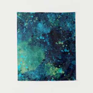 Tenture Turquoise et Yellow