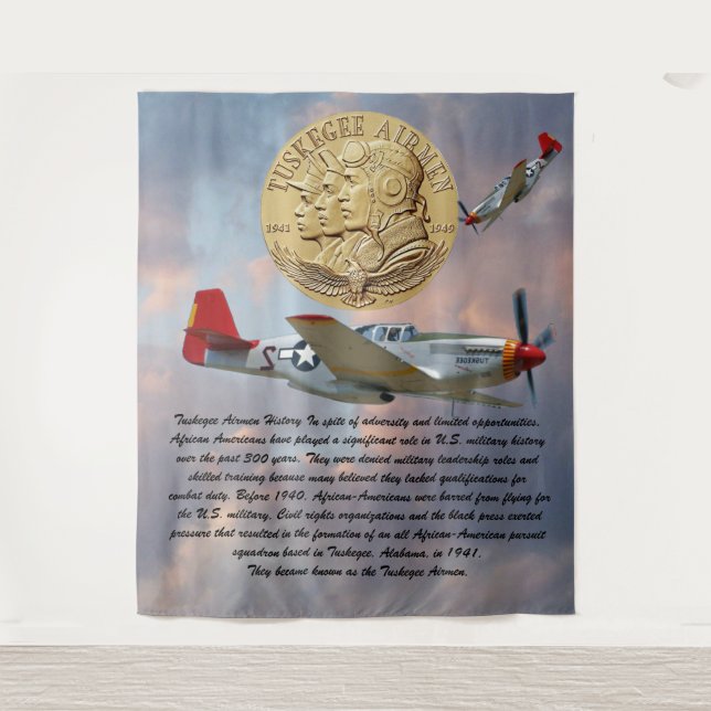 Tenture Tuskegee Airmen COIN (Devant)