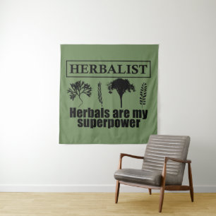 Tenture Types d'herbes médicinales herboriste