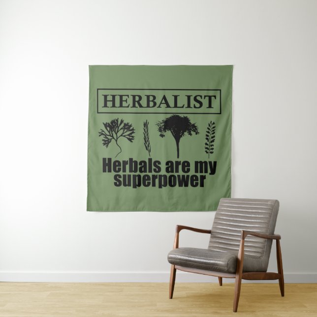 Tenture Types d'herboristes (En situation)