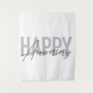 Tenture Typographie moderne, simple, cool Joyeux anniversa