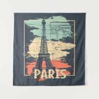 Typographie parisienne : affiche Eiffel abstraite.