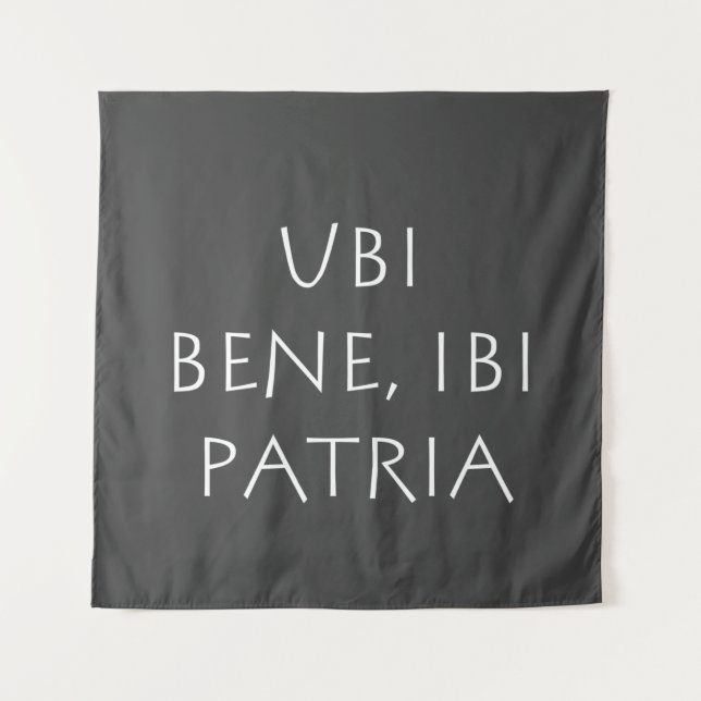 Tenture Ubi bene ibi patria (Devant)