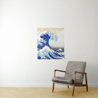 Tenture ukiyoe - Hokusai : No21 Grande vague -