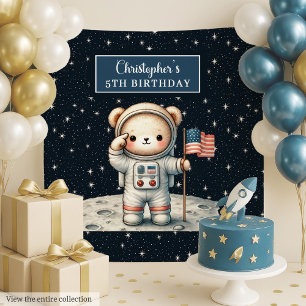 Tenture Un astronaute en peluche pour la fête du petit gar